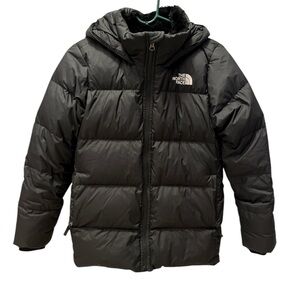 The North Face Kids Charcoal Puffer Jacket